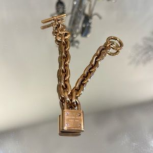 Rose gold chain bracelet